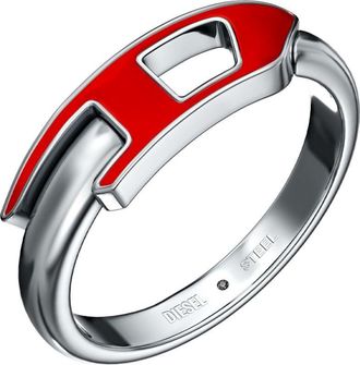 Diesel Stainless steel band ring - Rings - Unisex - Silver