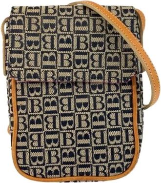 Burberry Pre-owned Cross Body Bags, female, Beige, Size: ONE SIZE Pre-owned Canvas Shoulder Bag