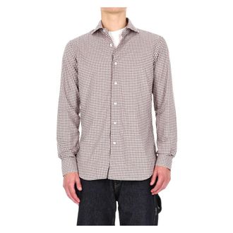 Barba Camicia sartoriale micro quadretto linea Culto - Heren - Casual Overhemden - Veelkleurig - XL - Katoen - Overhemden
