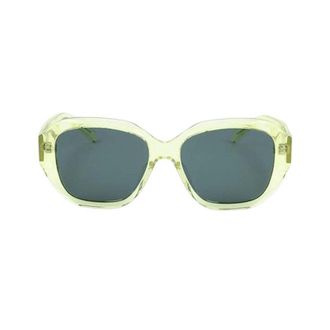 Givenchy GV40075F39N Square Acetate Frame Sunglasses - Yellow