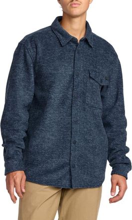 Billabong Furnace Flannel Button-Up Shirt in Midnight at Nordstrom, Size Xx-Large