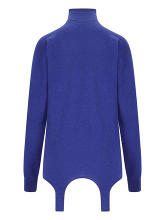 Saint Laurent Womens Sweaters Blue Fabric 1: Cashmere