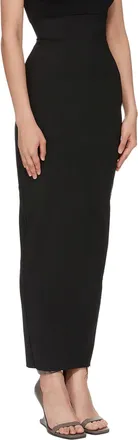 Rick Owens Womens Jupe Longue Dirt Pillar Noire Black Skirt