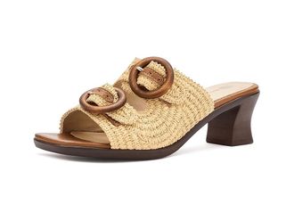 Eric Michael Zest Womens Dress Sandals Natural : EU 40 (US Womens 9.5-10) M (B), Leather