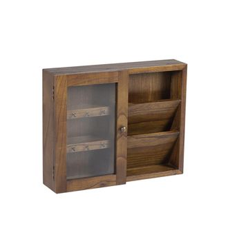 Moycor Vitrina de madera marr&oacute;n anch. 50 cm