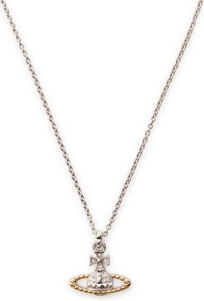 Vivienne Westwood Mayfair Bas Relief Two-toned Rhodium-plated Necklace - Silver - One Size