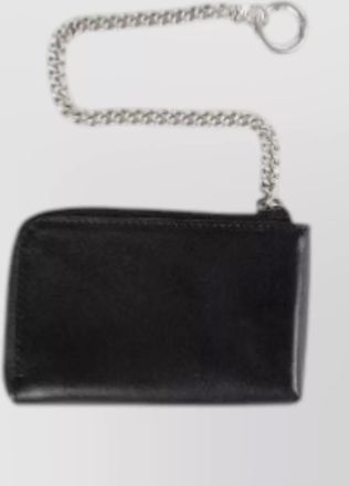 Ann Demeulemeester tevje calfskin wallet chain attachment