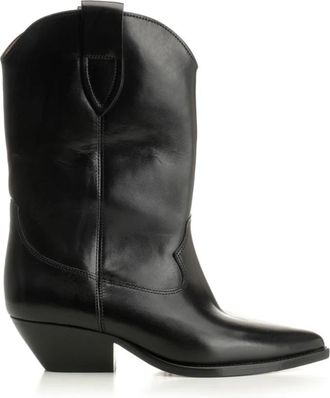 Isabel Marant Duerto Cowboy Boots - Dames - Cowboylaarzen - Zwart - 41 EU - Leer - Schoenen