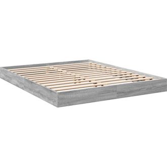 vidaXL Estructura De Cama Madera De Ingenier&iacute;a Gris Sonoma 150x200 Cm Vidaxl
