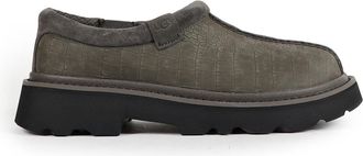 UGG Tasman Crocodile-effect Nubuck Mules