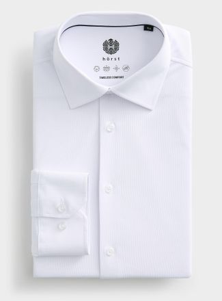 H&ouml;rst Mens Solid ultra-stretch shirt Slim fit