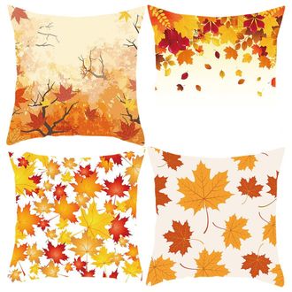 OEM &iexcl;liquidaci&oacute;n Total Juego De 4 Fundas De Almohada Para Acci&oacute;n De Gracias, Fundas De Almohada Decorativas Navide&ntilde;as, Juego De Fundas De Almohada Para Cr
