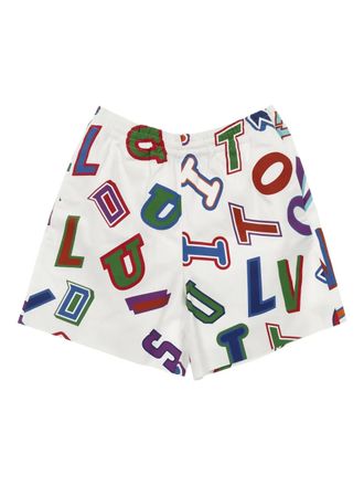 Louis Vuitton 2020 x NBA graphic-logo shorts - men - Cotton - M - White