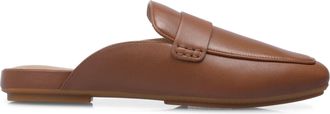 FitFlop Womens Fit Flop Delicato Soft Leather Mules in Tan