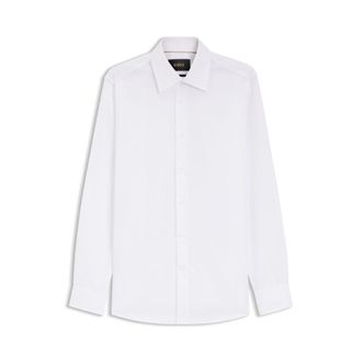 BOSS Wrinkle-resistant slim-fit shirt in Italian-made cotton