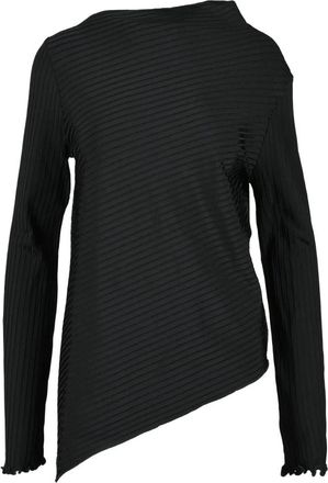 R&oacute;he Elegante Viscose Blend Gebreide Top - Dames - Ronde hals truien - Zwart - M - Nylon - Truien & Vesten