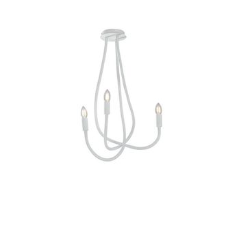 Netlighting LOVER 3 Light Multi Arm Semi Flush Ceiling light White 100x120cm | Size: 100x120 cm