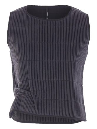 Maria Calderara Geplooide top - Zwart