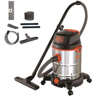 Black+Decker Black&decker - Black+decker Aspirador Multiuso Bxvc30xde De S&oacute;lidos Y L&iacute;quidos (1600 W, 30 L)