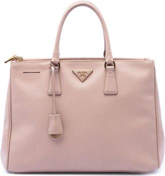 Prada Pre-owned Prada Large Saffiano Lux Galleria Double Zip Satchel Ladies 9P404Q6ITJKM13TR