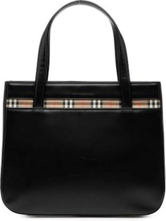 Burberry Pre-owned Handbags, female, Black, Size: ONE SIZE Pre-owned Handbag