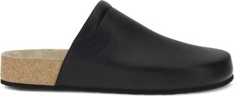 Balenciaga Mules in pelle con suola in sughero - Nero