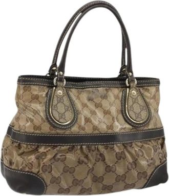 Gucci Pre-owned Handbags, female, Beige, Size: ONE SIZE Pre-owned Vintage Hand Bag