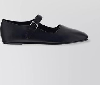 The Row leather ballerina shoes