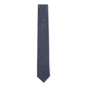 BOSS Jacquard-pattern tie in a silk blend
