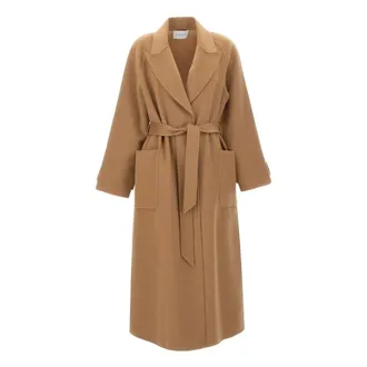 Kaos Abrigo con cintur&oacute;n - Coats - Mujer - Marr&oacute;n - 2XS