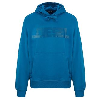 Diesel Monotone Logo Blauwe Saffier Hoodie