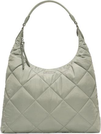 MZ Wallace Madison Quilted Nylon Shoulder Bag in Agave Green at Nordstrom