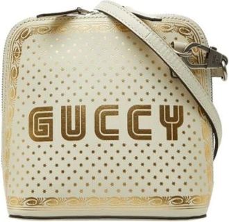 Gucci Pre-owned Cross Body Bags, female, White, Size: ONE SIZE Pre-owned Vintage Cross Body Bag