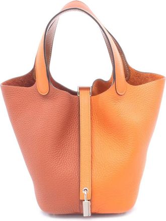 Herm&egrave;s Pre-owned Hermes Bicolor Clemence Picotin Lock 18 Ladies LY8F000JXOX9K1AU