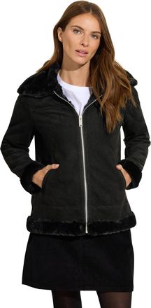 M&Co Womens Faux Suede Jacket - Womens