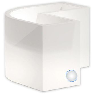 Monacis Monacis - Jardinera De Resina Luminosa Lampara Rectangular 80x80x35x72x72x27 Cm Mod. Flowerpot Angular Led Luz Blanca