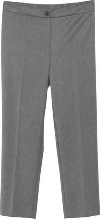 Marina Rinaldi Pmrvetusta Rechte Broek - Dames - Straight fit broeken - Grijs - 3XL - Broeken