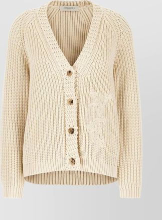 Golden Goose oversize cotton cardigan raglan sleeves