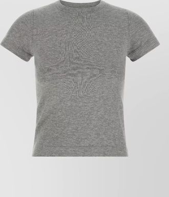 Extreme Cashmere cashmere blend ribbed crew neck short-sleeve t-shirt