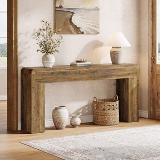 Tribesigns Tribesigns 70.9-Inch Extra Long Console Table, Rustic Wooden Sofa Table Behind Couch, Farmhouse Entryway Console for Living Room, Entryway, Hallway