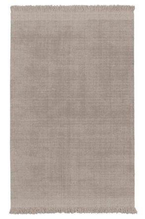 AFK Living Alfombra suave de lana y algodón hecha a mano gris 200 x 290 cm