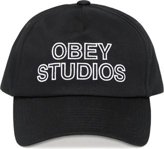 Obey strapback baseball cap - unisex - Cotton - One Size - Black