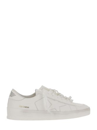 Golden Goose White Star Patch Stardan Leather Sneakers