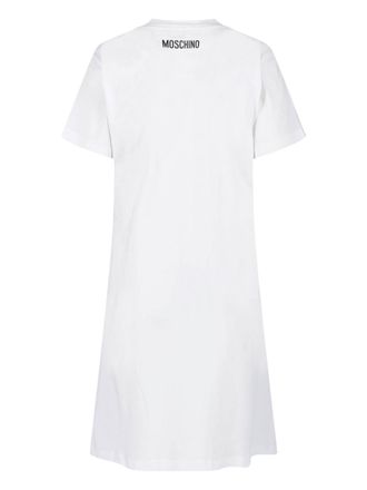 Moschino Womens Dresses White Cotton