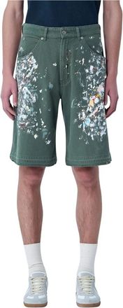 Gallery Dept. Platoon Painter Shorts - Heren - Denim shorts - Groen - W32 - Katoen - Korte Broeken