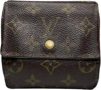 Louis Vuitton Pre-owned Leather Wallet - Dames - Vintage Accessoires - Bruin - ONE Size - Leer - Vintage