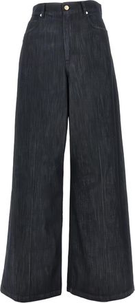 Max Mara Womens Jeans Smmlavinia Navy Blue Cotton