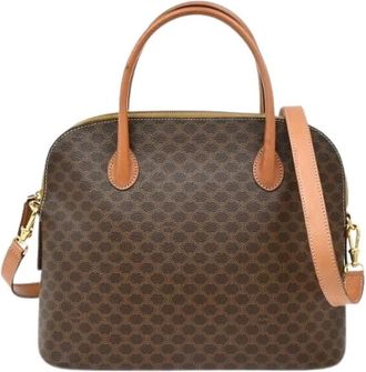 Celine Pre-owned Handbags, female, Brown, Size: ONE SIZE Pre-owned Canvas Handbag