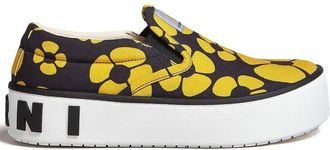 Marni floral-print sneakers - women - Cotton - 36 - Yellow