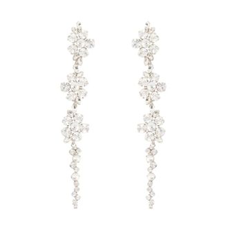 Simone Rocha Bloemen Druppel Oorbellen - Dames - Oorbellen - Beige - ONE Size - Accessoires